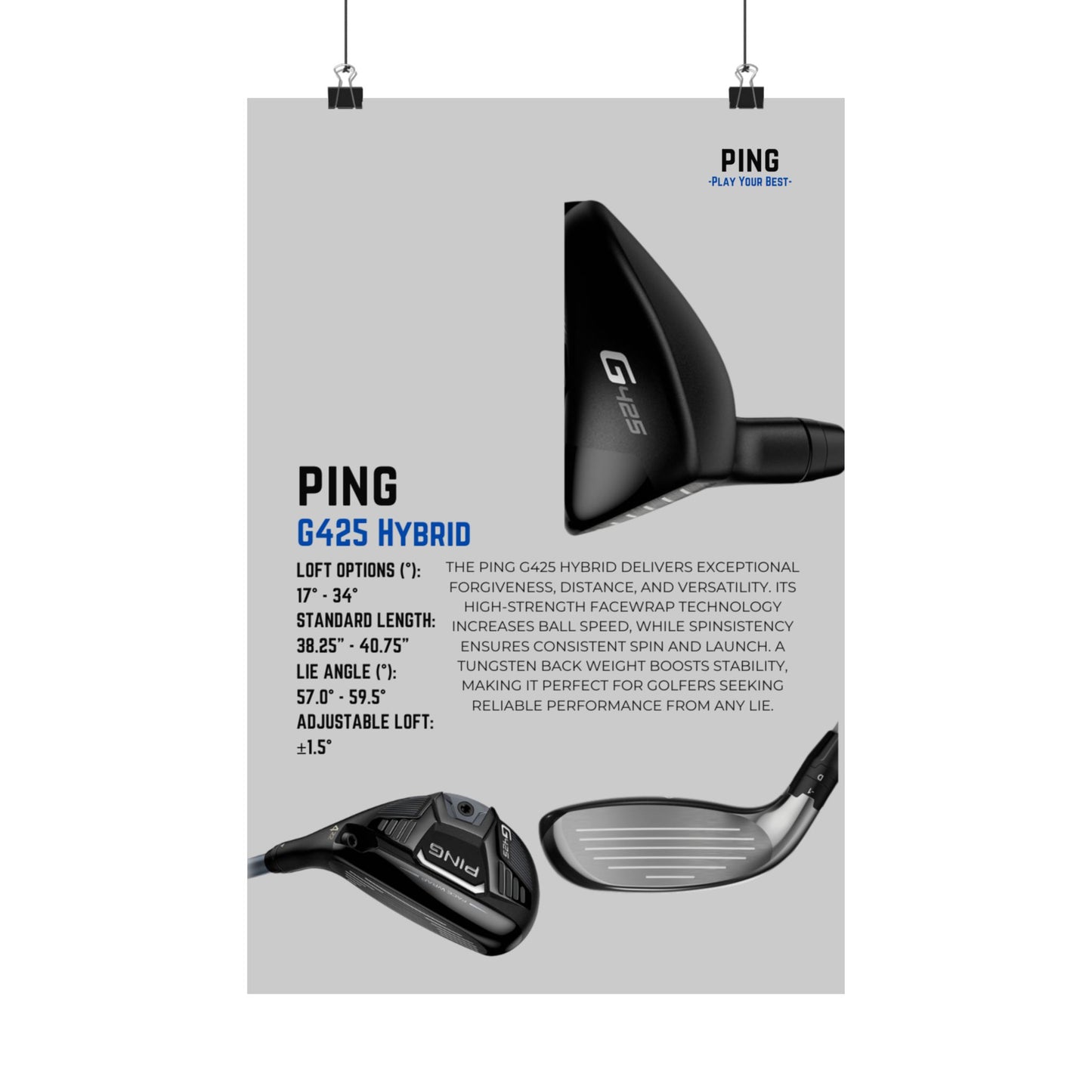 Ping G425 Hybrid - Poster