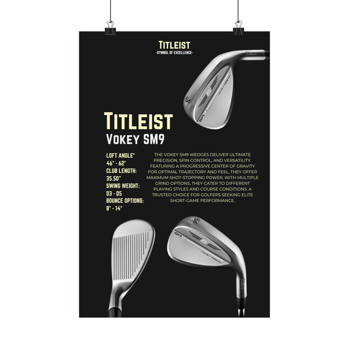Titleist Vokey SM9 - Poster