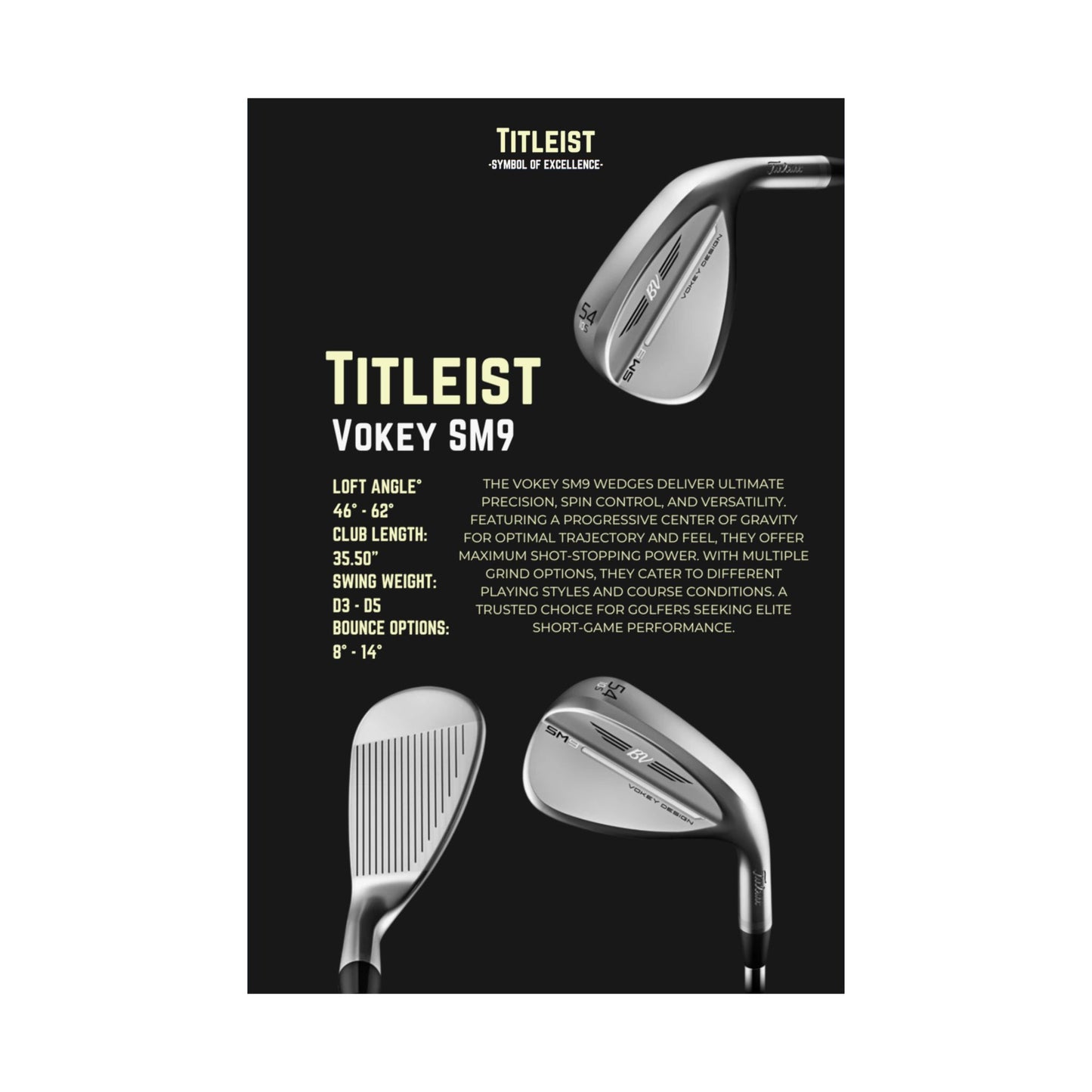Titleist Vokey SM9 - Poster