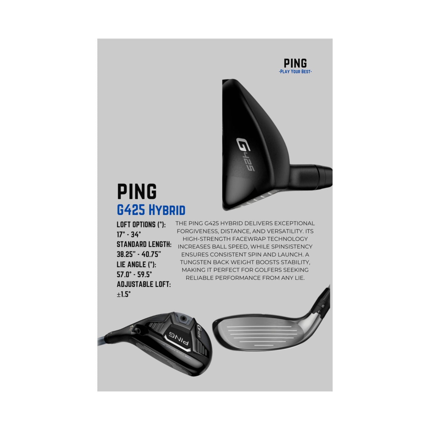Ping G425 Hybrid - Poster
