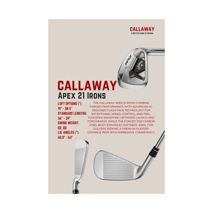 Callaway Apex 21 Irons - Poster