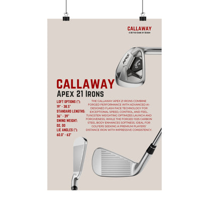 Callaway Apex 21 Irons - Poster