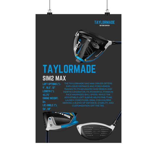 Taylormade Sim2 Max - Poster